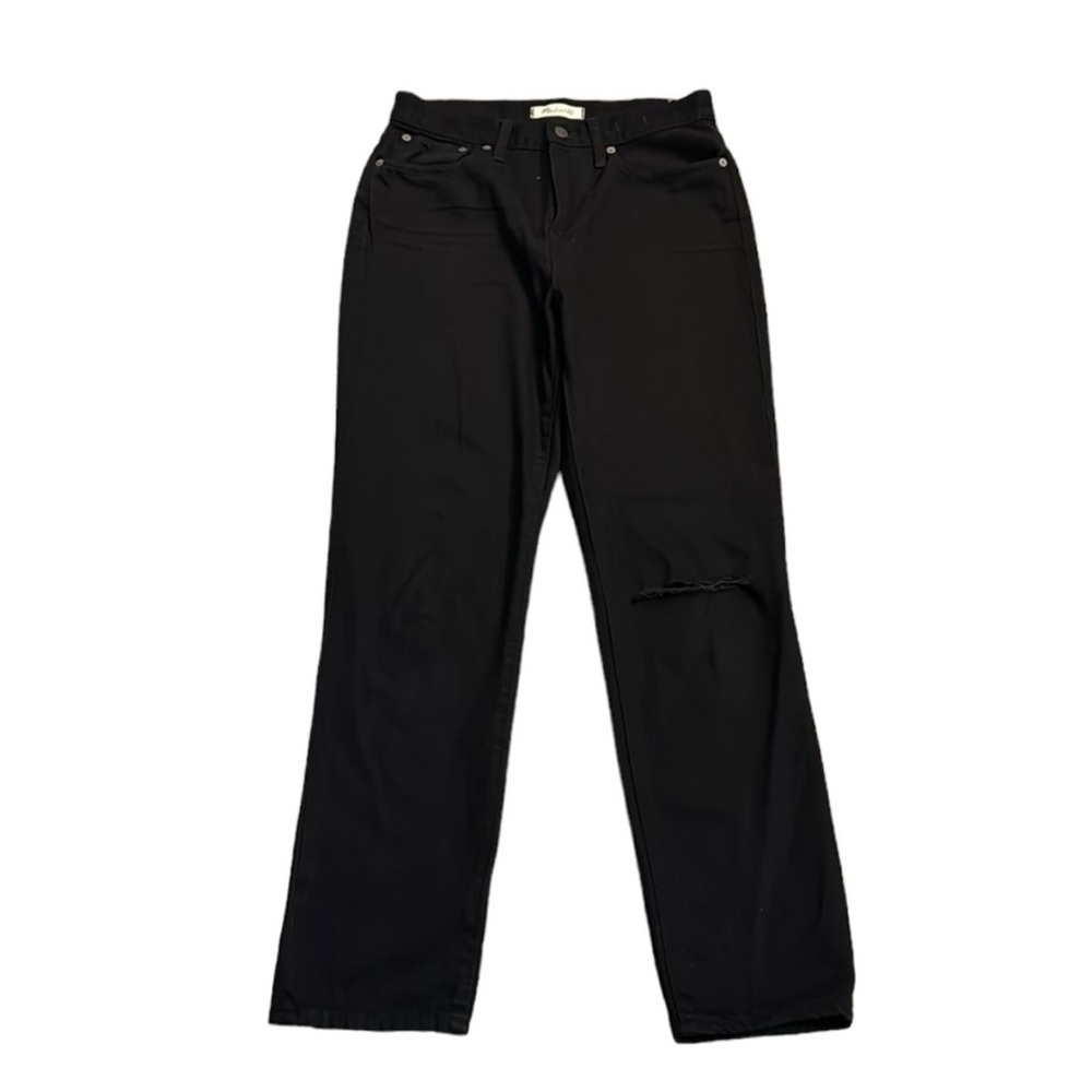 Madewell The Perfect Vintage Jeans Size 26 Black High Rise Straight Leg
